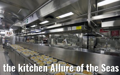 the kitchen Allure of the Seas