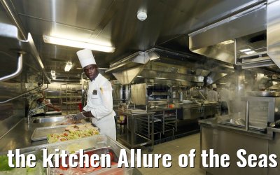 the kitchen Allure of the Seas