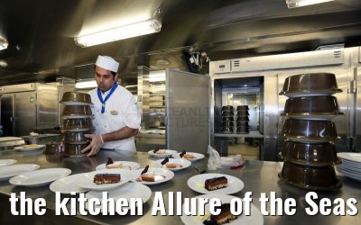 the kitchen Allure of the Seas