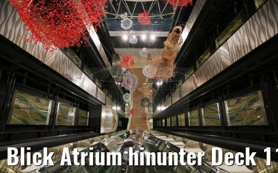 Blick Atrium hinunter Deck 11