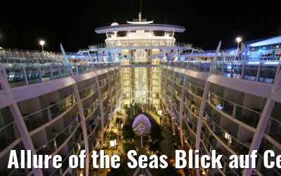 Allure of the Seas Blick auf Central Park bei Nacht