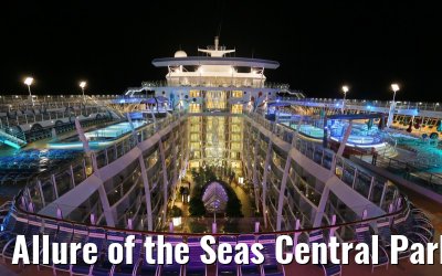 Allure of the Seas Central Park bei Nacht