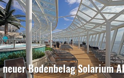 neuer Bodenbelag Solarium Allure of the Seas