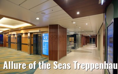Allure of the Seas Treppenhaus Deck 16