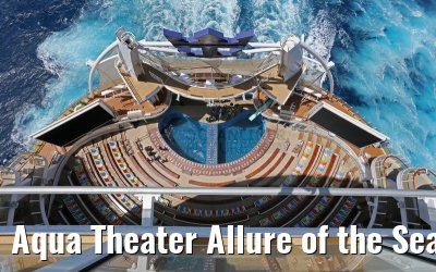 Aqua Theater Allure of the Seas Blick von Deck 16