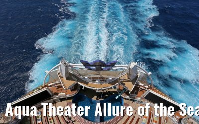 Aqua Theater Allure of the Seas Blick von Deck 16