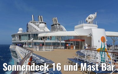 Sonnendeck 16 und Mast Bar Allure of the Seas