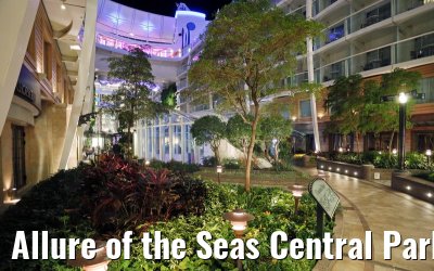 Allure of the Seas Central Park bei Nacht