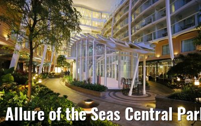 Allure of the Seas Central Park bei Nacht