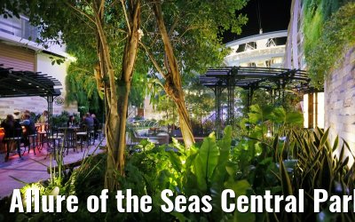 Allure of the Seas Central Park bei Nacht