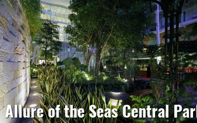 Allure of the Seas Central Park bei Nacht