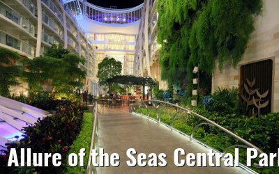 Allure of the Seas Central Park bei Nacht