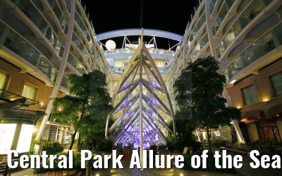 Central Park Allure of the Seas bei Nacht