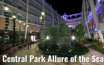 Central Park Allure of the Seas bei Nacht