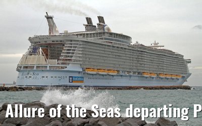Allure of the Seas departing Port Everglades, 05. February 2012