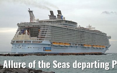Allure of the Seas departing Port Everglades, 05. February 2012