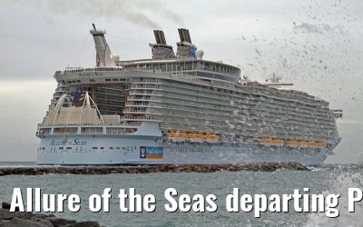 Allure of the Seas departing Port Everglades, 05. February 2012