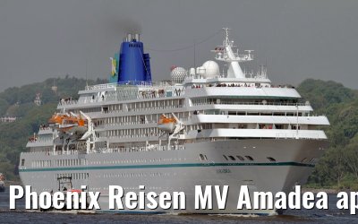 Phoenix Reisen MV Amadea approaching port of Hamburg, 07. May 2011
