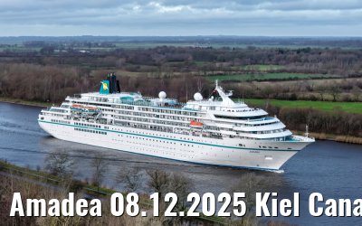Amadea 08.12.2025 Kiel Canal