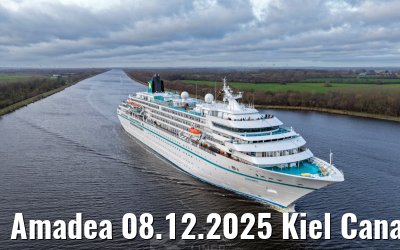 Amadea 08.12.2025 Kiel Canal