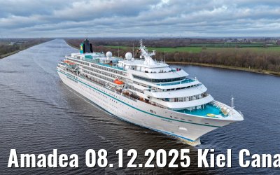 Amadea 08.12.2025 Kiel Canal