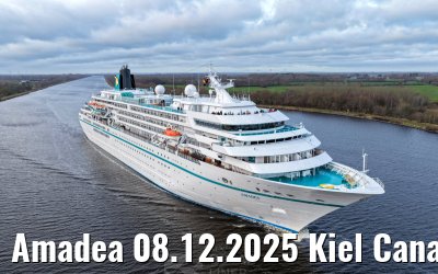 Amadea 08.12.2025 Kiel Canal