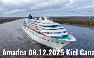Amadea 08.12.2025 Kiel Canal