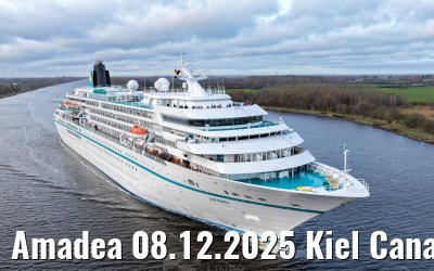 Amadea 08.12.2025 Kiel Canal