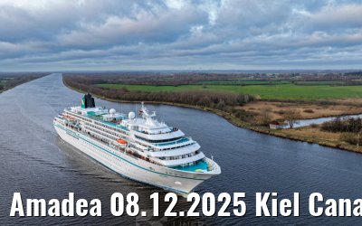 Amadea 08.12.2025 Kiel Canal