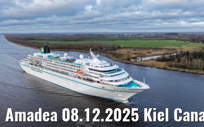 Amadea 08.12.2025 Kiel Canal