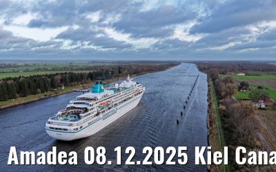 Amadea 08.12.2025 Kiel Canal