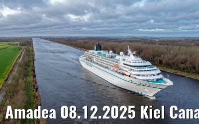 Amadea 08.12.2025 Kiel Canal