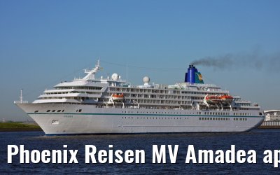 Phoenix Reisen MV Amadea approaching port of Hamburg, 10. May 2008