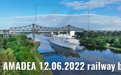 AMADEA 12.06.2022 railway bridge Rendsburg NOK