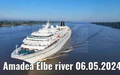 Amadea Elbe river 06.05.2024 heading to Hamburg