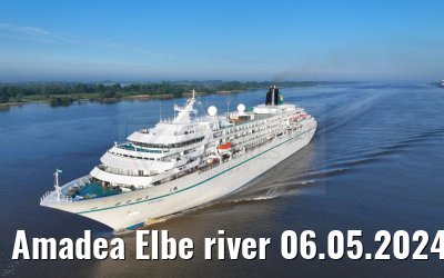 Amadea Elbe river 06.05.2024 heading to Hamburg
