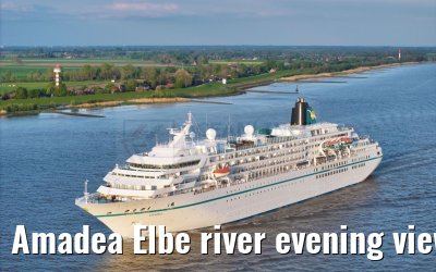 Amadea Elbe river evening view 06.05.2024