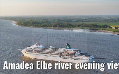 Amadea Elbe river evening view 06.05.2024