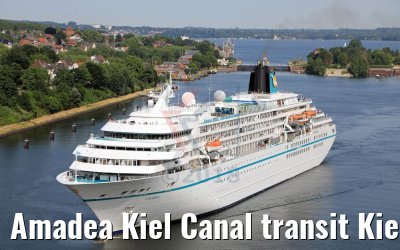 Amadea Kiel Canal transit Kiel-Holtenau 08.06.2018