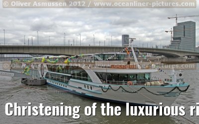 Christening of the luxurious river cruise ship AMELIA (Phoenix Reisen / Scylla AG) in Cologne - March 31, 2012