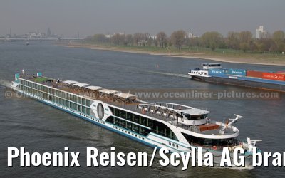 Phoenix Reisen/Scylla AG brand new AMELIA on the first journey from Cologne to Koblenz - March 28, 2012 