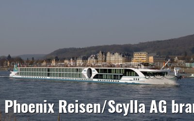 Phoenix Reisen/Scylla AG brand new AMELIA on the first journey from Cologne to Koblenz - March 28, 2012 
