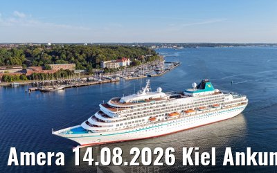 Amera 14.08.2026 Kiel Ankunft