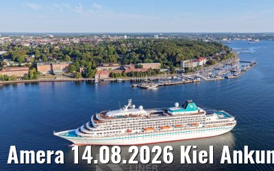 Amera 14.08.2026 Kiel Ankunft