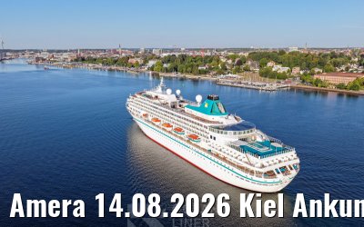 Amera 14.08.2026 Kiel Ankunft