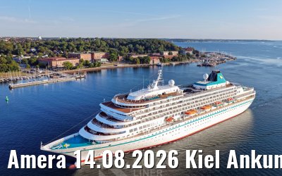 Amera 14.08.2026 Kiel Ankunft