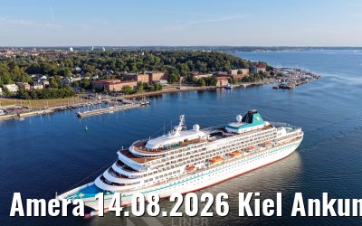 Amera 14.08.2026 Kiel Ankunft