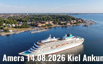 Amera 14.08.2026 Kiel Ankunft
