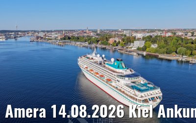 Amera 14.08.2026 Kiel Ankunft
