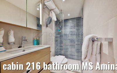 cabin 216 bathroom MS Amina